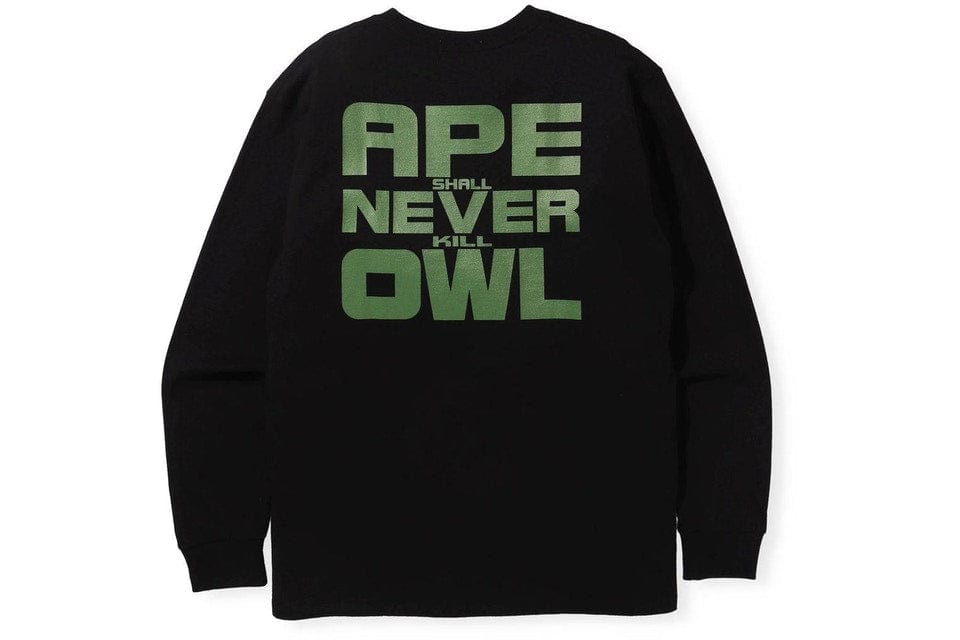 BAPE CLOTHING BAPE X OVO LONG SLEEVE BLACK
