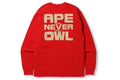 BAPE CLOTHING BAPE X OVO LONG SLEEVE RED
