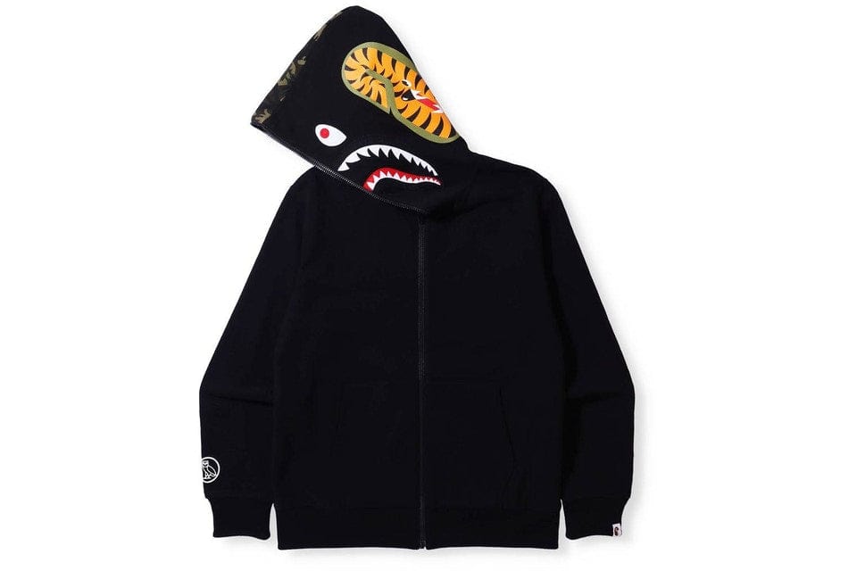 BAPE CLOTHING BAPE X OVO REVERSIBLE FULL ZIP HOODIE  BLACK