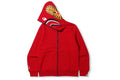 BAPE CLOTHING BAPE X OVO REVERSIBLE FULL ZIP HOODIE RED