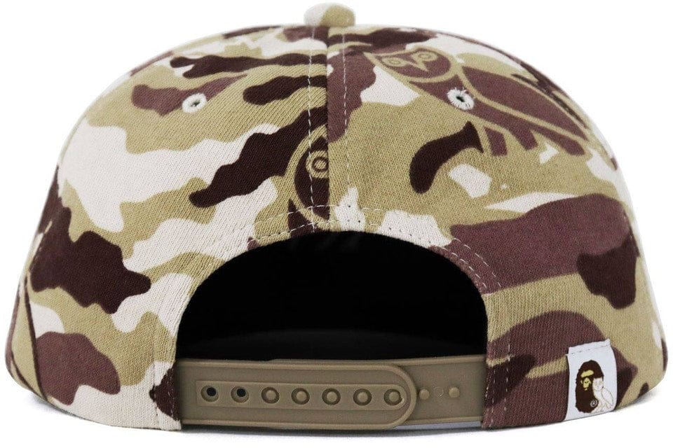 BAPE ACCESSORIES BAPE X OVO WOODLAND CAMO SNAPBACK CAP BEIGE IExvBE3Bd