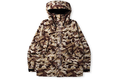 BAPE CLOTHING BAPE X OVO WOODLAND CAMO SNOWBOARD JACKET BEIGE