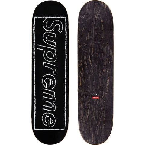 SUPREME ACCESSORIES SUPREME KAWS CHALK LOGO SKATEBOARD DECK BLACK