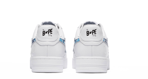 BAPE SHOES BAPESTA ABC CAMO BLUE