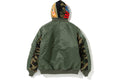 BAPE CLOTHING BAPE 1ST CAMO SHARK HOODIE JACKET GREEN