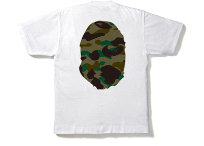 BAPE CLOTHING BAPE 1ST CAMO BIG APE HEAD TEE WHITE/GREEN