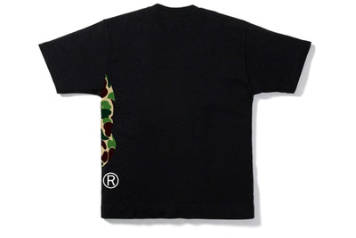 BAPE CLOTHING BAPE ABC SIDE BIG APE HEAD TEE BLACK / GREEN