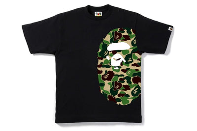 BAPE CLOTHING BAPE ABC SIDE BIG APE HEAD TEE BLACK / GREEN