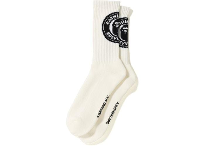 BAPE ACCESSOIRES BAPE BWS CHAUSSETTES BLANC BAPEBWS