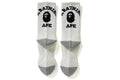 BAPE ACCESSORIES BAPE COLLEGE SOCKS WHITE qW8pq2tHn