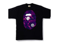 BAPE CLOTHING BAPE COLOR CAMO BIG APE HEAD TEE BLACK/ PURPLE