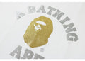 BAPE CLOTHING BAPE GLITTER COLLEGE TEE WHITE/GOLD