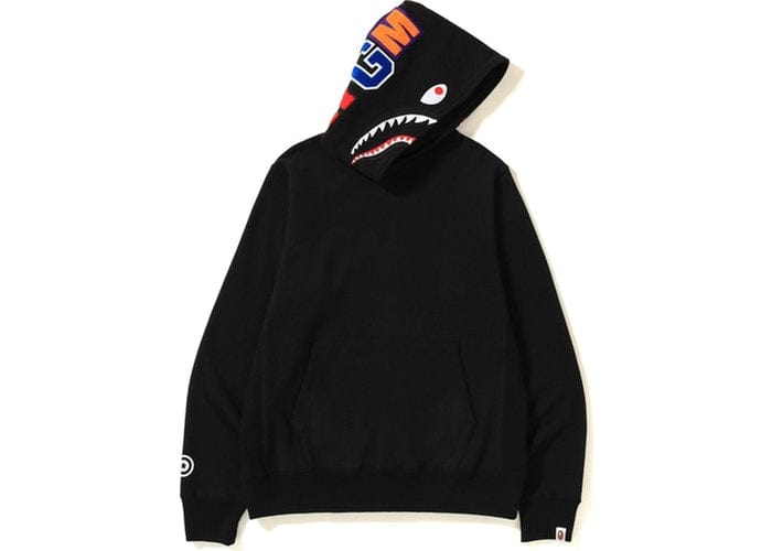 BAPE Clothing BAPE SHARK HOODIE PULLOVER BLAACK