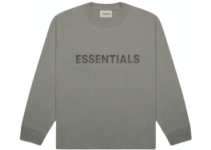 ESSENTIALS CLOTHING ESSENTIALS FOG 3D SILICON LONG SLEEVE CHARCOAL