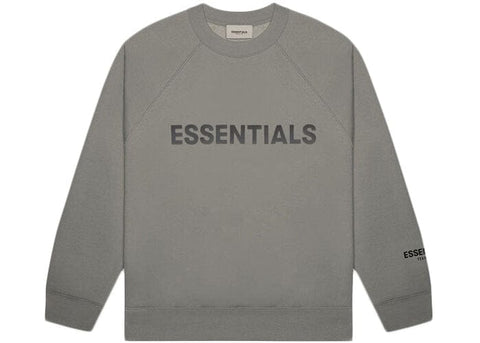 essentials clothing ESSENTIALS FOG 3D SILICON CREWNECK CHARCOAL