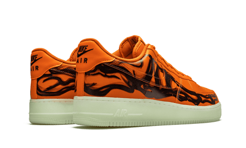 NIKE SHOES AIR FORCE 1 ORANGE SKELETON