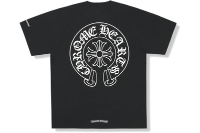 CHROME HEARTS CLOTHING CHROME HEART HORSE SHOE POCKET T-SHIRT BLACK