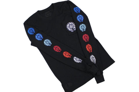 CHROME HEARTS MULTI COLOR HORSE SHOE LONG SLEEVE – ONE OF A KIND CHROME HEARTS MULTI COLOR HORSE SHOE LONG SLEEVE – ONE OF A KIND