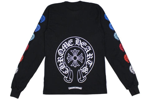 CHROME HEARTS CHROME HEARTS MULTI COLOR HORSE SHOE LONG SLEEVE