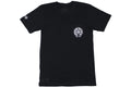 CHROME HEARTS CLOTHING CHROME HEARTS MULTI COLOR HORSE SHOE T-SHIRT BLACK