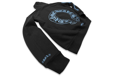 CHROME HEARTS CLOTHING CHROME HEARTS ONLINE EXCLUSIVE HOODIE BLACK/BLUE
