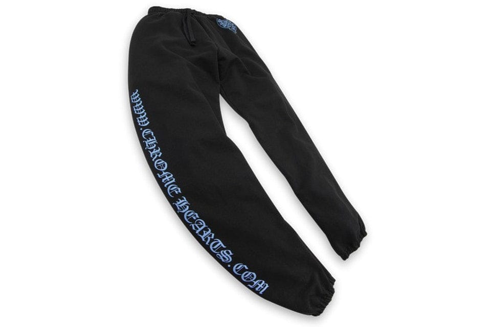 CHROME HEARTS CLOTHING CHROME HEARTS ONLINE EXCLUSIVE SWEATPANTS BLACK/BLUE