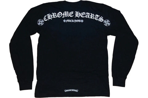 CHROME HEARTS CHROME HEARTS SHOULDER LOGO LONG SLEEVE BLACK