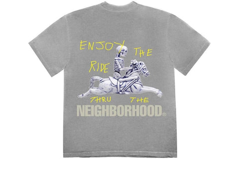 TRAVIS SCOTT CLOTHING TRAVIS SCOTT X NEIGHBORHOOD T-SHIRT GREY