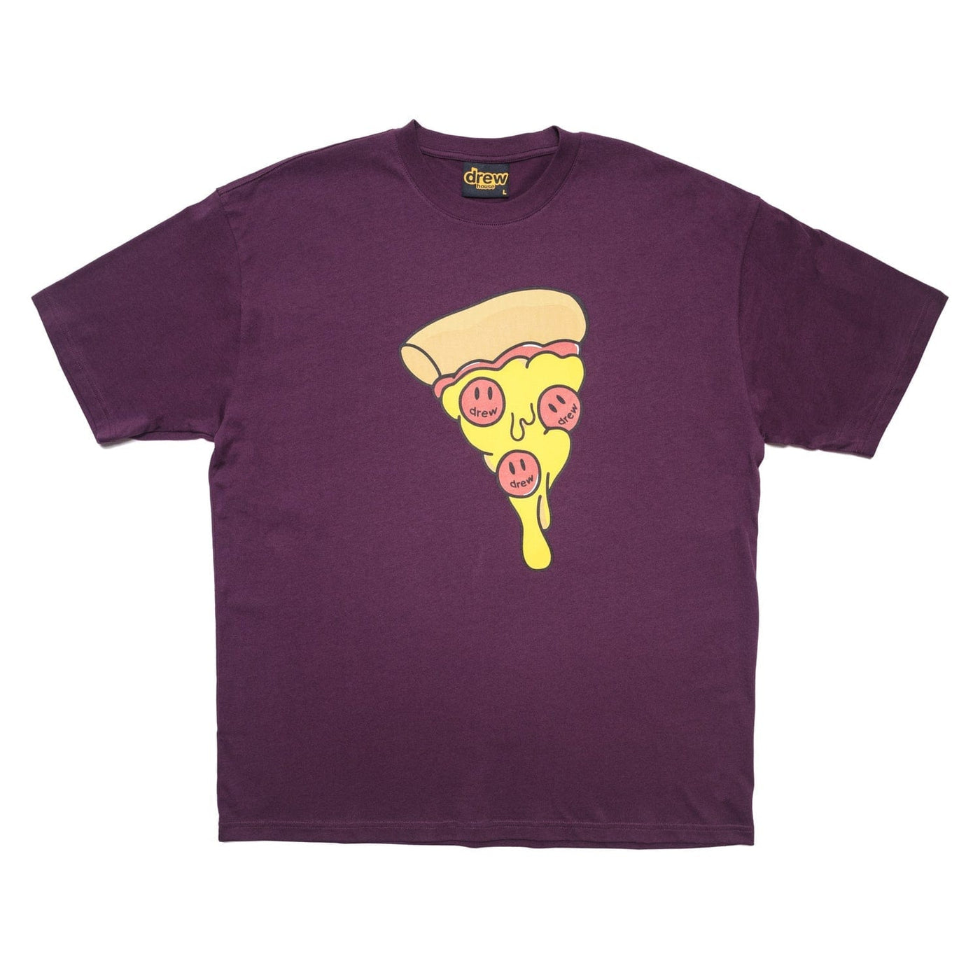 DREW HOUSE CLOTHING DREW HOUSE PIZZA T-SHIRT BERRY