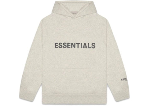 ESSENTIALS CLOTHING ESSENTIALS FOG 3D SILICON HOODIE OATMEAL