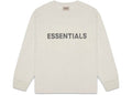 ESSENTIALS CLOTHING ESSENTIALS FOG 3D SILICON LONG SLEEVE OATMEAL