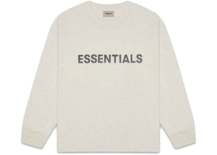 ESSENTIALS CLOTHING ESSENTIALS FOG 3D SILICON LONG SLEEVE OATMEAL