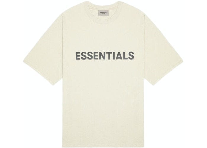 ESSENTIALS CLOTHING ESSENTIALS FOG 3D SILICON T-SHIRT BUTTERCREAM