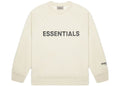 ESSENTIALS CLOTHING ESSENTIALS FOG 3D SILICON CREWNECK BUTTERCREAM