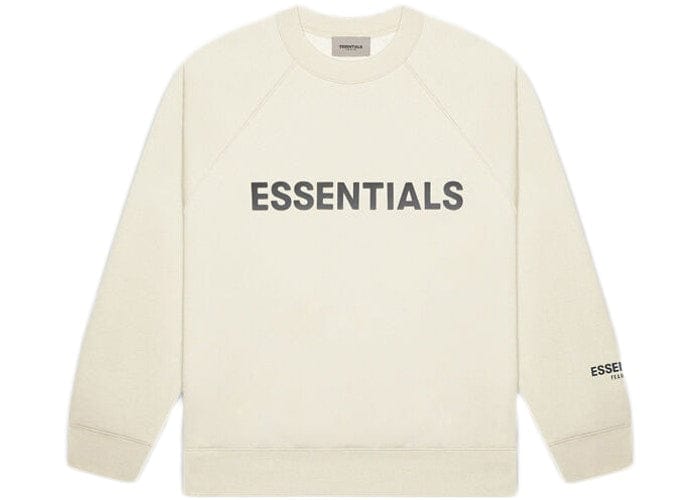 ESSENTIALS CLOTHING ESSENTIALS FOG 3D SILICON CREWNECK BUTTERCREAM