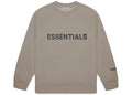 ESSENTIALS CLOTHING ESSENTIALS FOG 3D SILICON CREWNECK TAUPE