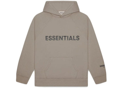 ESSENTIALS CLOTHING ESSENTIALS FOG 3D SILICON HOODIE TAUPE