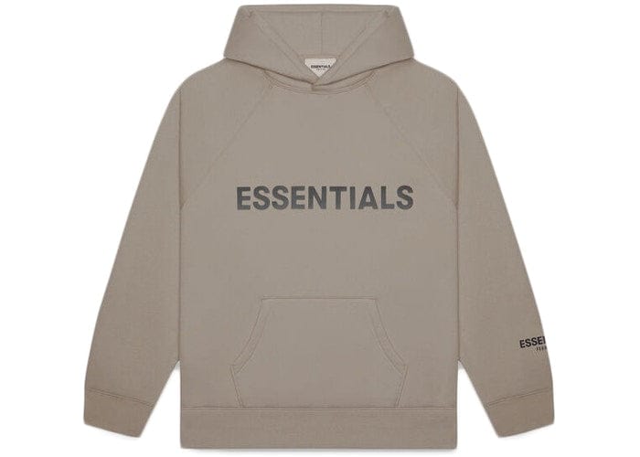 ESSENTIALS CLOTHING ESSENTIALS FOG 3D SILICON HOODIE TAUPE