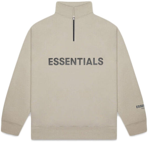 ESSENTIALS CLOTHING ESSENTIALS FOG HALF ZIP MOSS