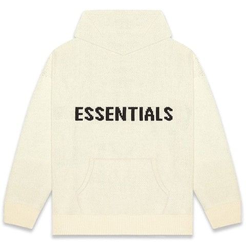 ESSENTIALS CLOTHING ESSENTIALS FOG KNIT HOODIE BUTTERCREAM