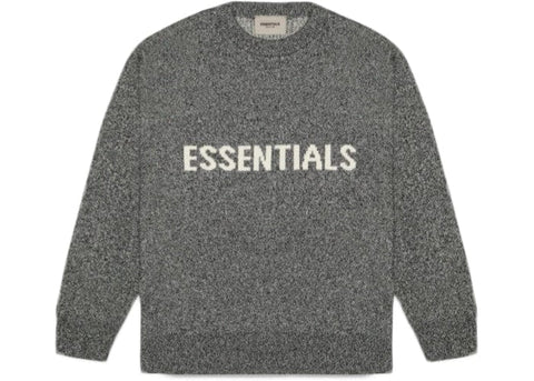 ESSENTIALS CLOTHING ESSENTIALS FOG KNIT SWEATER GREY MELANGE