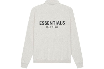 ESSENTIALS CLOTHING ESSENTIALS FOG MOCKNECK HALF ZIP LIGHT OATMEAL