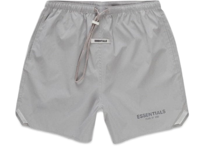 ESSENTIALS CLOTHING ESSENTIALS FOG VOLLEY SHORTS SILVER REFLECTIVE