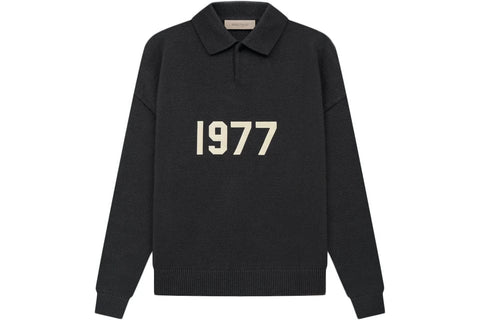 ESSENTIALS CLOTHING ESSENTIALS FOG 1977 KNIT POLO IRON