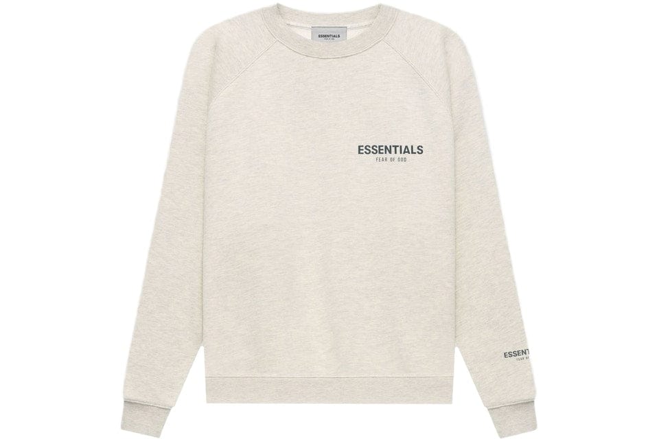 ESSENTIALS CLOTHING ESSENTIALS FOG CORE COLLECTION CREWNECK LIGHT HEATHER OATMEAL