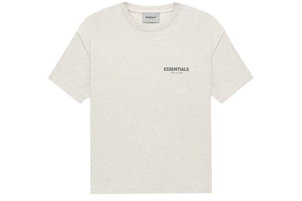 ESSENTIALS CLOTHING ESSENTIALS FOG CORE COLLECTION T-SHIRT LIGHT HEATHER OATMEAL