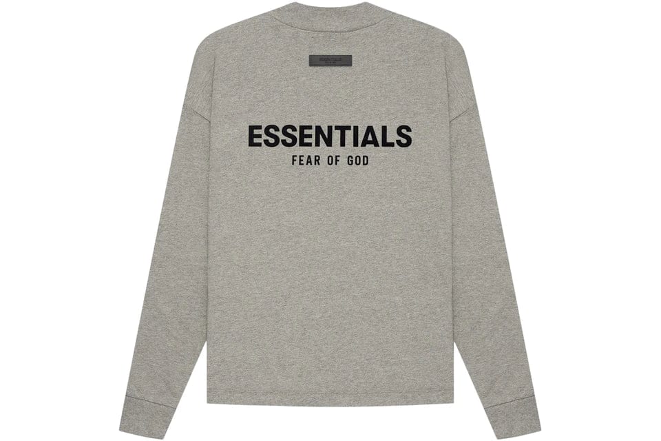 VÊTEMENTS ESSENTIELS ESSENTIALS FOG LONG SLEEVE DARK HEATHER OATMEAL SS22