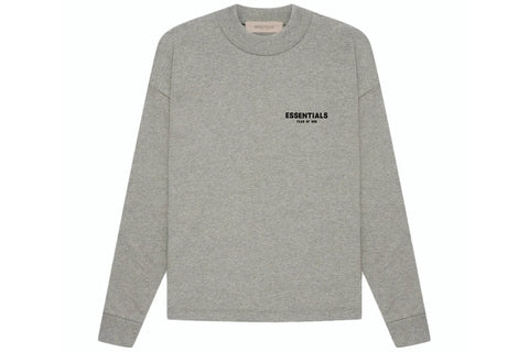 ESSENTIALS CLOTHING ESSENTIALS FOG LONG SLEEVE DARK HEATHER OATMEAL SS22