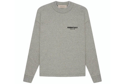 VÊTEMENTS ESSENTIELS ESSENTIALS FOG LONG SLEEVE DARK HEATHER OATMEAL SS22