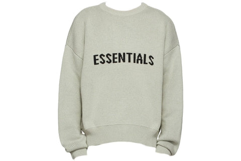 ESSENTIALS CLOTHING ESSENTIALS FOG KNIT CREWNECK CONCRETE